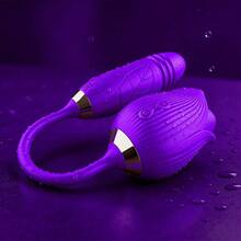 RUIJU 2026 New 3-In-1 Rose Flower Shape Toy Vibrator, Rose Sex Toy With Thrusting G-Spot Vibrators & 10 Sucking Modes For Clitoral And Nipple Stimulation, Anal Double-Ended Dildos, Adult Sex Toys, Romantic Intimate New Year's Gift, Christmas Gifts - 顏色9 - 查看 5
