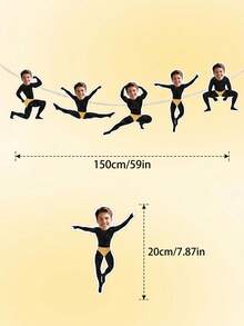 5/10/15 cái Banner tiệc nam vận động viên thể dục tùy chỉnh ảnh, Banner nhào lộn mặt hài hước cá nhân hóa với các chi tiết cắt lấp lánh, Banner lấp lánh cho lễ kỷ niệm trẻ em/thanh thiếu niên, tiệc độc thân cô dâu và đêm hội con gái - Nhiều màu - Xem 6