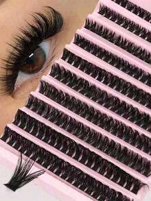 200pcs DIY Sh Extension K - D Curl Cluster Shes Wh Applicator Ls For Natural Volume & Effortless At-Home Application (Salon-Sh Effect) - D - View 1