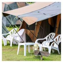 Telescopic Tarp Pole Adjustable Tent Poles Aluminium Alloy Tent Rod weight Rods Camping Awning Shelter Canopy - como en la imagen - Ver 6