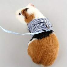 Plaid Pet Harness With Leash, Comfortable 4-Leg Suspender Design, Suitable For Ferrets, Rabbits, Hedgehogs And Guinea Pigs, Spring/Summer - Multicolor - View 3