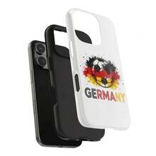 [Expédition 24h depuis DE] Étui de téléphone style football thème Allemagne, fond blanc très reconnaissable avec design de couleurs contrastées, résistant aux chocs, résistant à l'usure et texture douce pour la peau, compatible avec les modèles principaux, convient pour Apple 17/16/15/14/13/12/11/X/Pro/Plus/Pro Max, ainsi que S21/S22/S23/S24/S25/S26FE/Ultra/Plus et autres modèles. Le premier choix pour regarder le football, Unders - Image 1 pièce - Voir 11