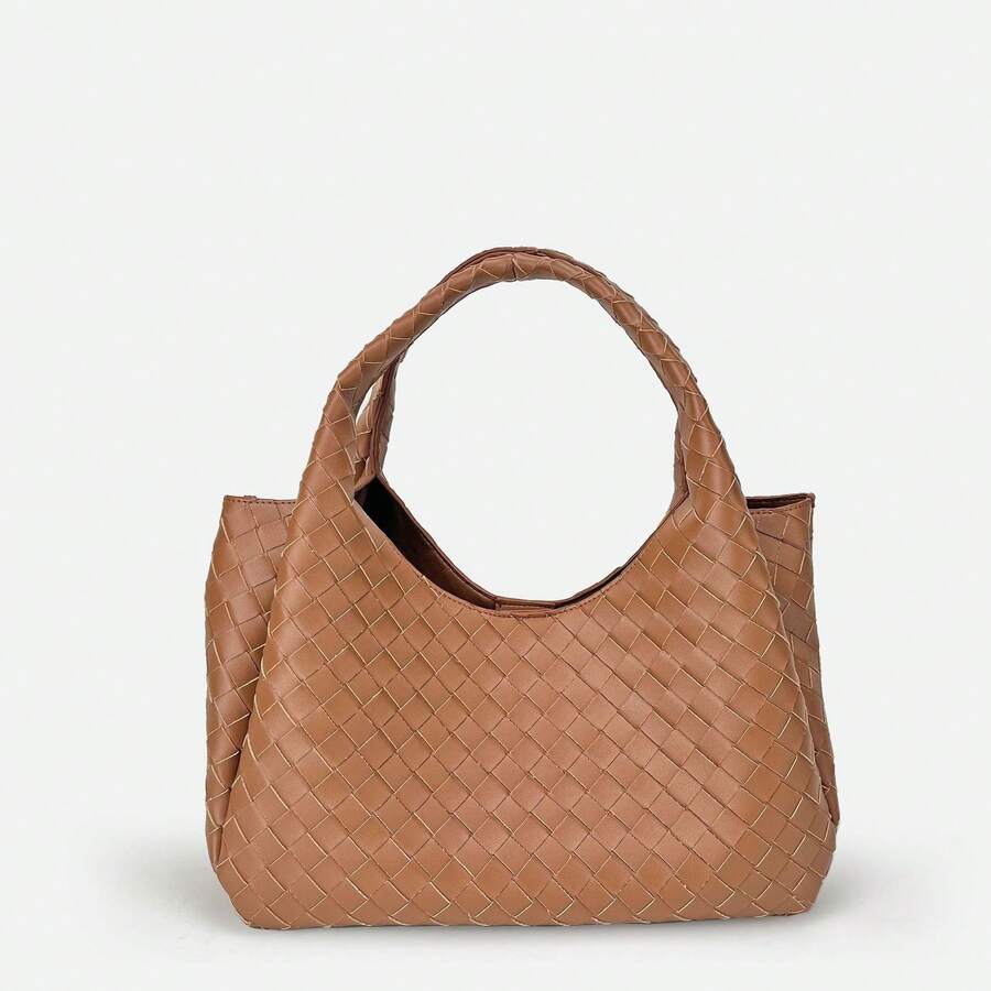 Bolso de Mujer BV Bottega Bang Bang Hecho a Mano de Cuero Genuino de Andiamo Clutch Campana - Bolso Versátil con Textura, Gran Capacidad y Diseño Sencillo. - Burdeos - Ver 1
