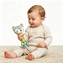 Juguete de peluche suave de zorro/koala para bebé, sonajero de plástico con cuentas de colores, juguete de sonajero sensorial adecuado para recién nacidos - Multicolor - Ver 6