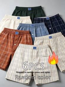 6-Pack Men's Hawaiian-Style Aloha Shorts: Breathable And Cool, Perfect As Pajama Shorts, Beach Shorts, Or Workout Shorts-Mid-Length Men's Shorts - Multicolor - View 5
