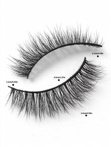 MAANGE 10 Pairs Cartoon Style Natural Lightweight False Eyelashes - Slender Cat Eye Shape False Lashes Made Of Faux Mink Hair, Create Natural Daily Makeup - Reusable, Comfortable, Suitable For Beginners Strip Lashes - Multicolor - View 6