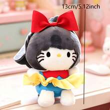 1 Pc Sanrio Cross Dressing Hello Kitty Children's Plush Toy Backpack Accessory Plush Pendant Keychain Souvenir Valentine's Day Gift - Multicolor - View 7