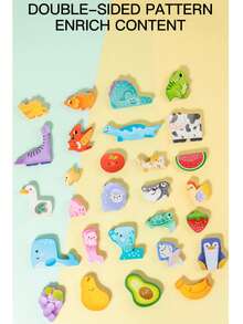 Wooden Children's Stereoscopic Puzzle Building Blocks, Parenting Toy, Educational Gifts For Boys & Girls - Multicolor - View 6