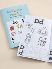 1本學生繪圖練習本趣味字母練習工作簿 返校季學習用品 畢業季禮物 適用多款圖案 26個字母繪圖練習 - 繪畫本 - 查看 10