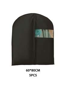 5pcs/1pc Anti-Dust Garment Covers, Odorless PEVA Dustproof Wardrobe Hanging Bags, Transparent 3D Matte Covers For Closets, Protect Coats, Dresses, Suits, Jackets, Privacy Dust-Proof Storage - Multicolor - View 12