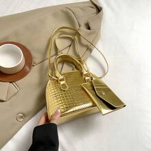 Bolso de mano moderno y versátil para mujer, estilo casual elegante con un toque de alta gama, bolso de hombro estiloso ideal para ir de compras. - marrón - Ver 11
