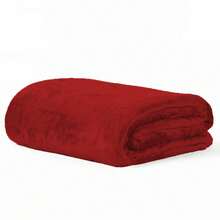 Microfiber Blanket Double And Queen Size Anti-Allergic Soft Extra Soft Flannel - 紅色 - 查看 3