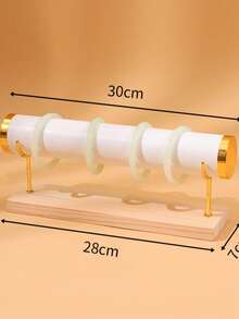 Gold Bracelet Organizer | Wooden Desktop Bracelet & Watch Display Stand, Suitable For Scrunchies And Watches - Multipurpose, Hanging Jewelry Storage Rack, Ideal For Retail Display, Trade Shows And Personal Collection - Multicolor - View 18