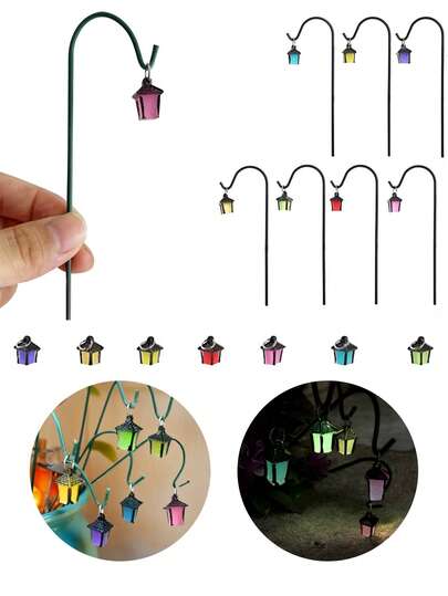 40/20 cái Đèn lồng mini trang trí, Đèn lồng phát sáng trang trí, Tượng đèn lồng mini bằng nhựa resin, Phù hợp cho trồng vườn, Trang trí bonsai, Vườn tiên, Quà sinh nhật, Quà tiệc, Trang trí bonsai, Quà sáng tạo cho mùa tốt nghiệp và mùa tựu trường