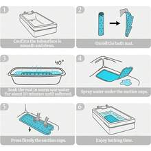 1pc Bathroom Anti-Slip Mat, PVC Material With Suction Cups, Vein Textured, 16"X39" Universal Size, Shower Tub Non-Slip Pad, Durable & Easy To Clean, Versatile For Home, Living Room, Bathroom,Room Decor,Travel Essential - Multicolor - View 10