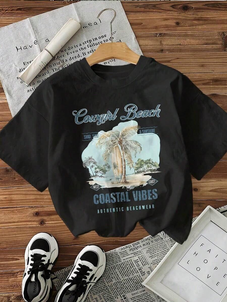 Women T-Shirts - Black - View 1