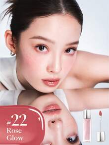 JOOCYEE 亮泽唇彩，镜面唇膏，持久不拔干，滋润保湿，镜面效果 - #22 Rose Glow - 查看 2