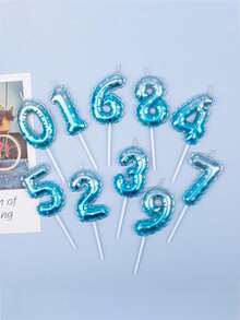 Star Love Print Digital Birthday Candle Plug-In, Baking Cake Decoration Candle Plug-In - View 2