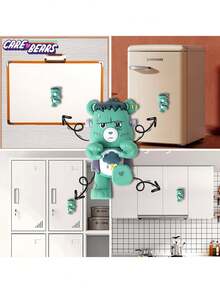 CARE BEARS 1個  正版授權 Monster Mash 暴躁熊 3D 冰箱磁鐵，可愛熊設計 PVC 冰箱裝飾磁鐵，適用於廚房收納與粉絲收藏禮物 - 熊 - 查看 3