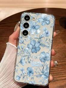 1 Piece Soft Phone Case With White Lily Flower And Butterfly, Compatible With Huawei Honor, , Galaxy A04e/12/A13/A14/A34/A50/A52/A53/A54/S21/S22/S23/S24/S25/S25Ultra, 6A/7A/8A, 12T/13T, International Version, Not Domestic Version, Spring Gift - 透明 8 - 查看 8