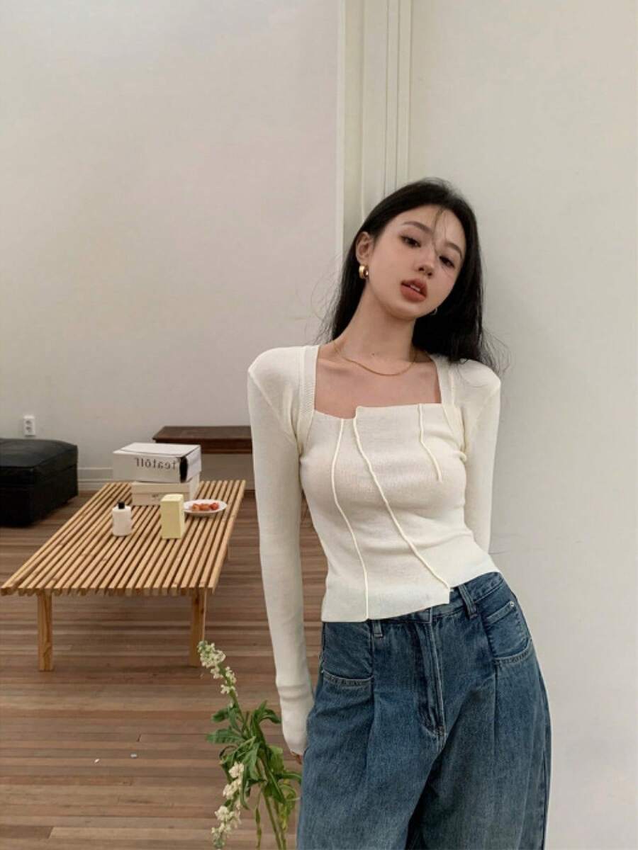 Women Tops - Apricot - View 1