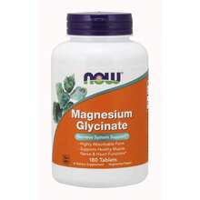 Now Foods NOW Magnesium Glycinate, 100 Mg, 180 Tablets - 180 Count - View 1