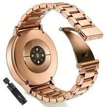 20mm 22mm Stainless Steel Watch Band Compatible With Galaxy Watch 7 6 5 4 40/44mm Metal Watch Band Compatible With Huawei Watch GT6/GT6 Pro/GT5/Pro/GT4/GT3, Balance GTR, Compatible With Xiaomi Watch/S5/S4/S3/Mi Quick Release Design, High-Quality Material, Fashionable Steel Band For Men And Women - 22mm - View 13