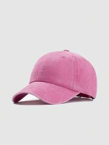 1pc Unisex Washed Vintage Style Baseball Cap, Adjustable Casual Solid Color Trucker Hat, Snapback Hat, Suitable For Outdoor Riding, Daily Wear, Travel And Party - Model 6 - View 17
