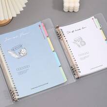 BOBO RABBIT Sổ tay rời A5 B5, bìa cứng trong suốt, có dòng kẻ, 120 trang, bìa PP chống thấm nước, thích hợp cho học sinh, văn phòng, làm nhật ký kế hoạch. - Nhiều màu - Xem 7