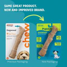Small 5.4 Inch Dogwood Dog Chew Toy Made In USA, Real Wood Blend Natural Flavor & Texture For Moderate Chewers, Durable Healthy Alternative Chew Bone For Small Dogs - 山茱萸(棕色) - 查看 7