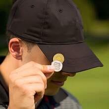 FINGER TEN 3pcs Golf Hat Clip, Durable Metal Material With Strong Magnetic Force, Easy To Install And Remove Golf Marker Accessory, Suitable For Golfers - Gold - View 5