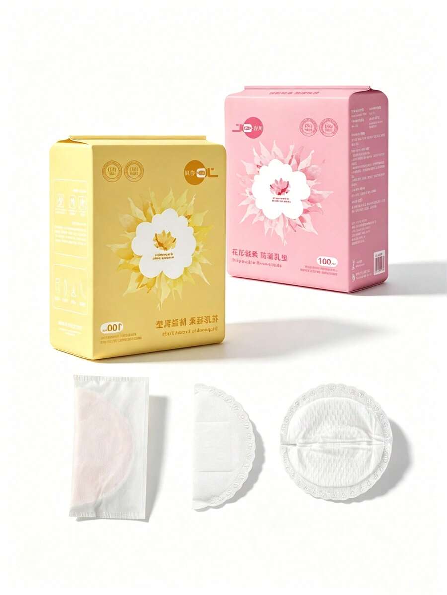 [親膚柔軟] 蜂巢式哺乳墊，一次性超薄透氣乳墊，100片大容量，適用於哺乳期母親