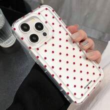 New Red Dot Phone Case Compatible With Apple 16, 15, 14, 13, 12, 11 - Clear - View 5