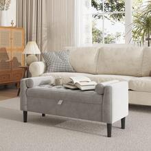 Storage Benches & Ottomans - Grey - View 1