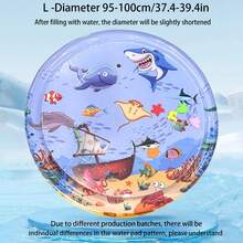 Alfombrilla de agua redonda/cuadrada para juego de gatos, cama de agua para mascotas, esterilla de enfriamiento de verano para gatos/perros, oasis de agua para juego de animales, esterilla de cama de agua, refrescante y cómoda - Multicolor - Ver 12