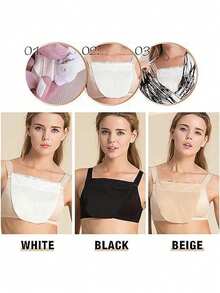 Lace Trim Breathable Seamless Modal Women's Camisole, Non-Slip, Suitable For Party, Travel, Performance Wear, Portable Accessory - Multicolor - View 2