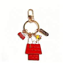 Snoopy Charlie Metal Keychain, Cute Couple Backpack Keychain, Men/Women Car Key Chain Accessory, Toy Birthday Gift - Multicolor - View 8