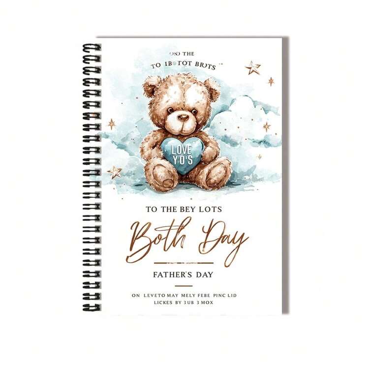 Sổ tay lò xo 100 trang họa tiết gấu màu nước dễ thương với dòng chữ ấm áp "LOVE YO'S", phù hợp cho sinh nhật và các dịp khác. Dung lượng lớn, 50 tờ, lý tưởng cho công việc, học tập, lập kế hoạch hàng ngày, tinh tế và thiết thực, lựa chọn quà tặng tuyệt vời cho tốt nghiệp, sinh nhật, v.v. - B - Xem 3