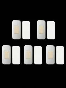 1 Set Ultra-Thin Strong Magnetic Cabinet Door Locks, No Drilling Required Double-Sided Adhesive Installation On Kitchen Cabinets, Wardrobes And Drawers, And Secure - Multicolor - View 3