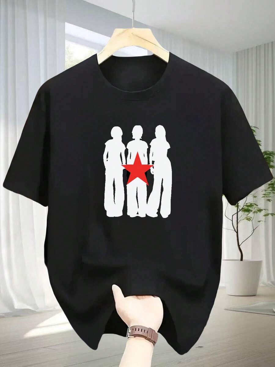 Camiseta de Secado Rápido para Actividades al Aire Libre - Negro - Ver 1