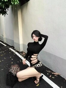 Women Tops - Black - View 1