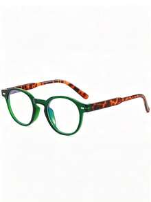 經典 Wayfarer 無度數眼鏡框 裝飾眼鏡 護眼 簡約時尚 休閒日常 - 綠色 - 查看 3