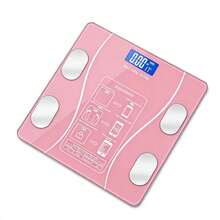 Precision Scale, Smart Bluetooth Connection, Rechargeable Body Fat Scale, Electronic Waist Scale, Home Weight Scale - 粉色 - 查看 7