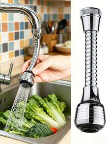1pc Creative 360° Rotating Faucet Extender, 2 Modes - Extension, Rotation, Splash-Proof Nozzle, Upgraded Kitchen Water-Saving! - Multicolor - View 15