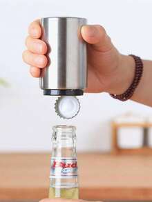 1pc/3pcs/5pcs Stainless Steel Automatic Beer Bottle Opener, Gift For Father - View 6