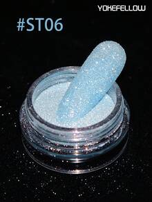 YOKEFELLOW Holographic Candy Nail Glitter Reflective Fine Shimmer Gel Nail Polish Powder Pigment Diamond-Like Nail Glitter DIY Supplies - Multicolor - View 13