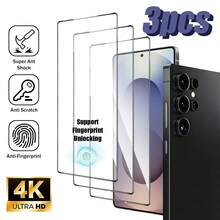 Galaxy S 系列高畫質螢幕保護貼，支援 0.2 秒指紋解鎖，相容 Galaxy S2 Ultra/26+/26/Galaxy S25 Ultra/S25+/S25/S24 Ultra/24 Plus/24/23/22/21，全螢幕覆蓋，防指紋、防摔、防刮、無氣泡，生日/送給家人朋友的禮物，手機螢幕保護貼，手機配件 - 無色 - 查看 11