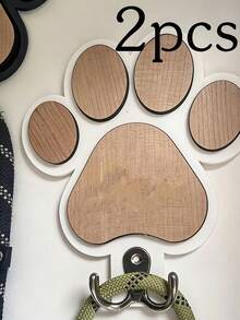 Gantungan Tali Anjing Kayu Berbentuk Jejak Kaki yang Dipersonalisasi, Cocok untuk Dipasang di Dinding, Cocok untuk Kalung dan Mantel, Terbuat dari Bahan Kayu Alami yang Tahan Lama dengan Desain Jejak Kaki yang Lucu, Hadiah Kenang-kenangan Dekoratif yang Sempurna untuk Pecinta Hewan Peliharaan - MultiWarna - View 13