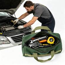 Upgraded - Durable Handheld Lightweight Tool Bag - Multifunctional Storage Pouch - Suitable For Camping, Gardening, DIY Hobbies, Home Decor, Auto Repair And Other Maintenance Scenarios, Can Store Tools Or Other Items - Outdoor Gear Carry Bag - Toolkit - View 3
