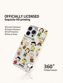 Ốp điện thoại Snoopy nhẹ, chống trượt và chống rơi, phù hợp với các dòng điện thoại hoạt hình anime như iPhone 17, 17Air, 17pro, 17promax, 11, 12, 13, 15, 16pro, 16promax, 14Plus, 15Plus, 16Plus, 15pro, 16promaxXR. Thích hợp làm quà tặng ngày lễ cho bạn bè và gia đình, ốp điện thoại được đóng gói trong hộp. - Màu be 1 - Xem 4